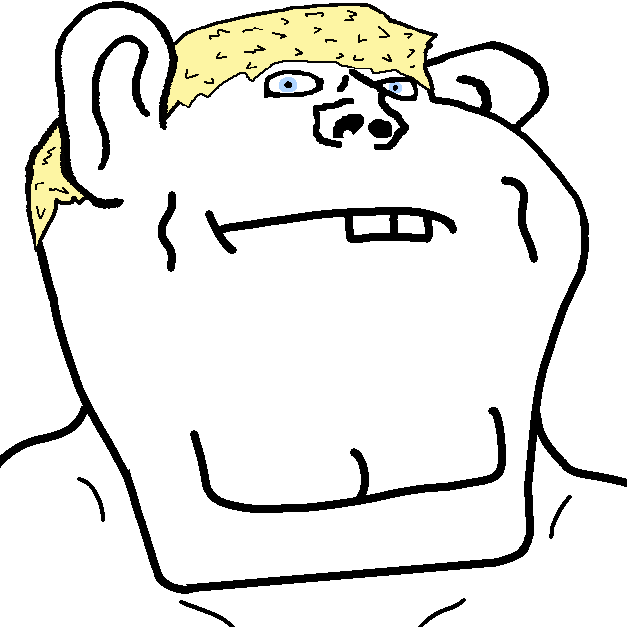 impish soyak ears, indiaaryan, indiamutt, aryan, aryan soyjaks, a10 eyes, big ears, blonde hair, blue eyes, buck teeth