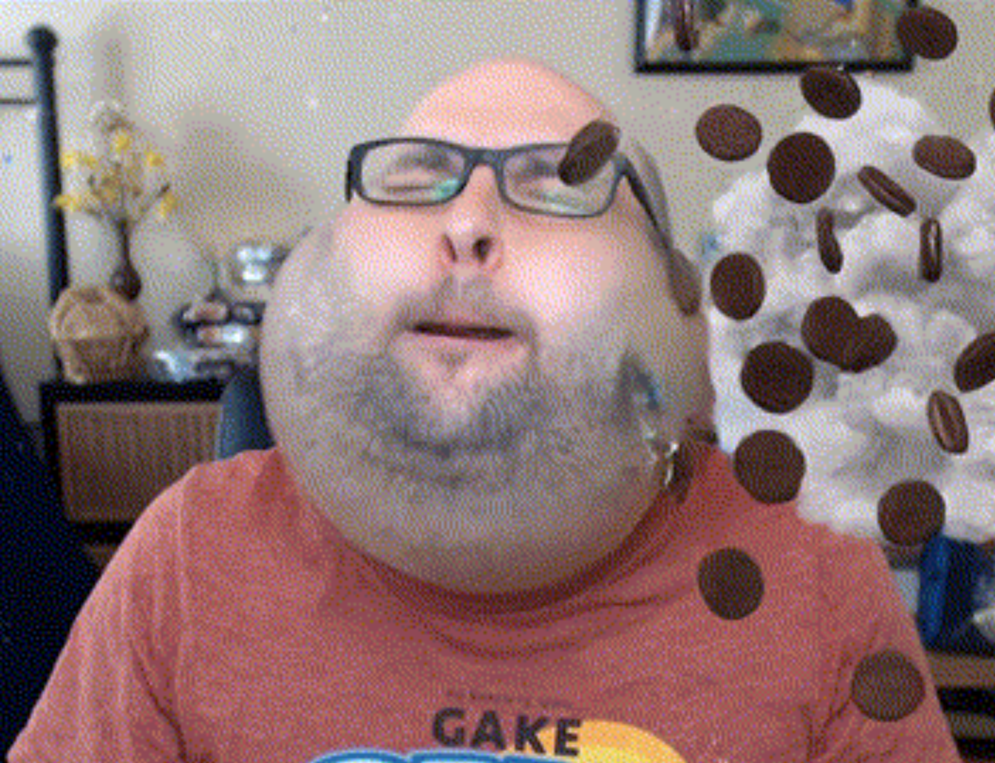 nojak, irl soyjaks, bushy eyebrows, clothes, ear, eating, fat, homosexual, glasses, lgbt