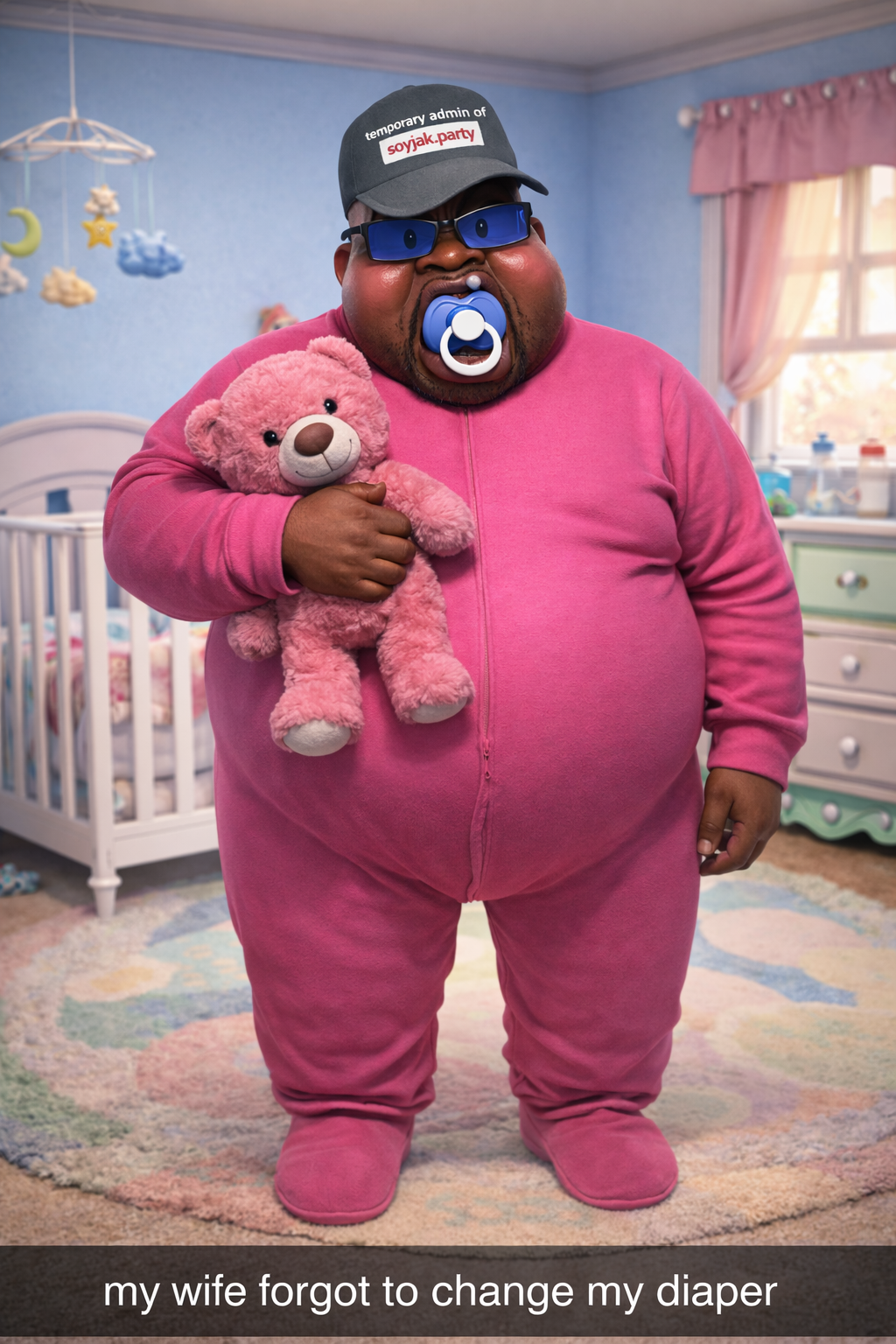 dolly, feraljak, feralnigger, 3d, admin, angry, beady eyes, black background, cap, clothes