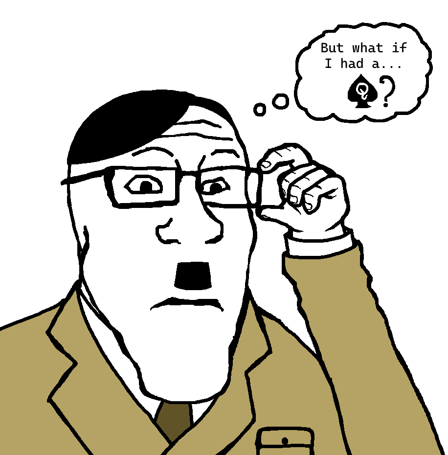 markiplier soyjak, neutralplier, threefourthsplier, adolf hitler, bbc, black hair, closed mouth, clothes, glasses, hair