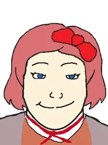 150974 - soybooru.com - female female_markiplier foidjaks glasses hair laura lawrence lawrence markiplier_soyjak smile soyjak template transparent_background.png