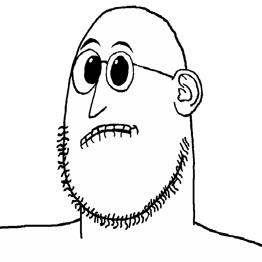 weirdpenis, erectpenis, hornyjaks, 1soyjak, bald, biting lip, black eyes, ear, eyebrows, frown