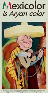 meximutt, brown skin, clothes, edit, fat, guitar, holding object, lips, mexico, mutt lips
