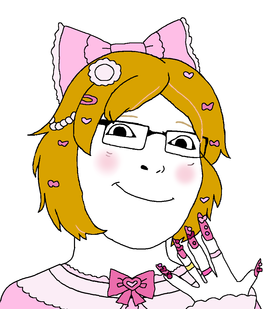 cobson, derpson, femjak, gyarujak, bow, closed mouth, dress, female, gyaru, hair