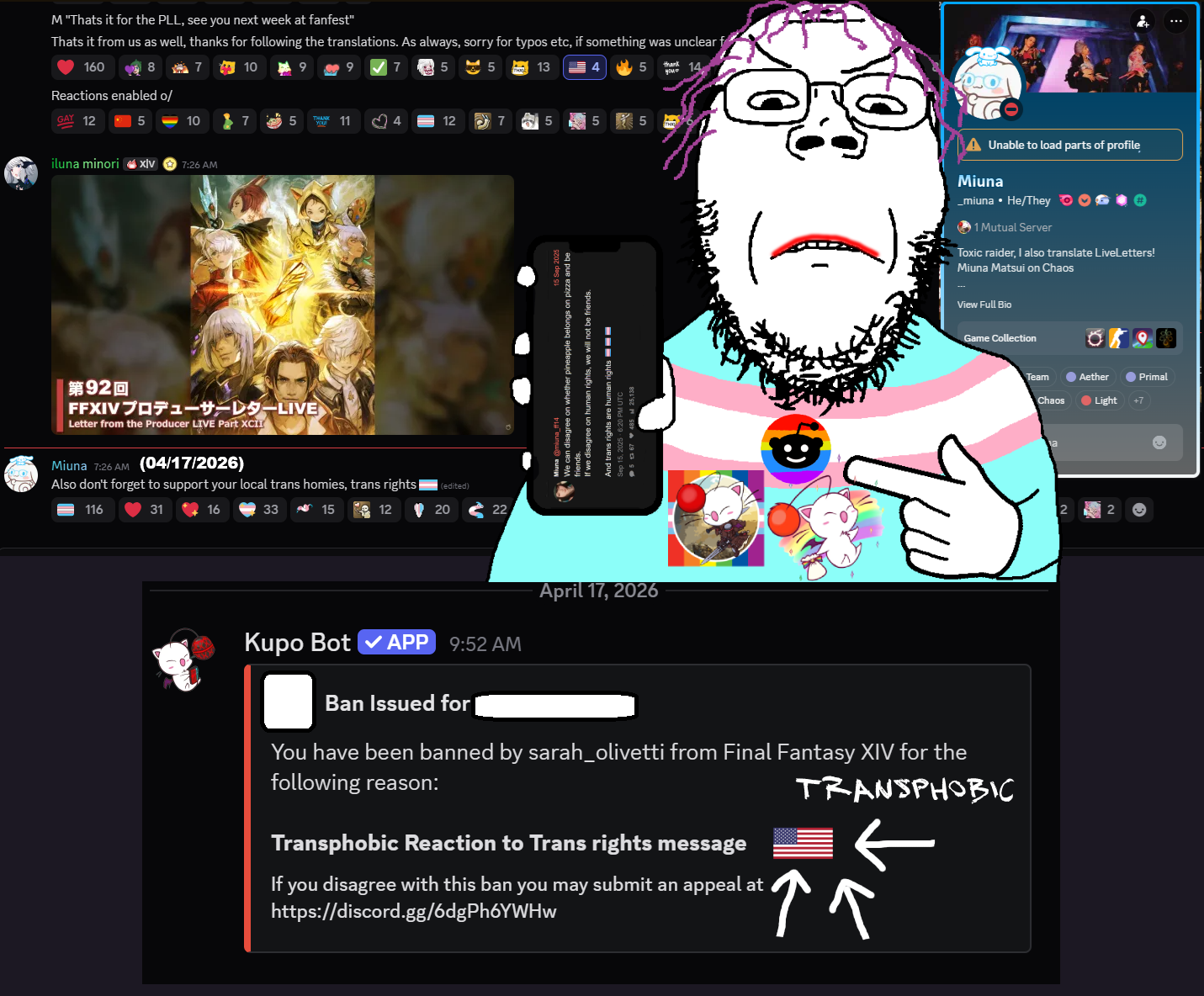 gapejak, gapejak front, angry, ban, banned, banned user, delusional, discord, discord drama, discord tranny