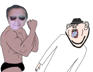 - soybooru.com - arm bernd bloodshot_eyes buff bulge notch chud's_hitman chudjak closed_mouth clothes falling glasses hand open_mouth punch soyjak stubble template tongue transparent_background underpants vein yellow_.png