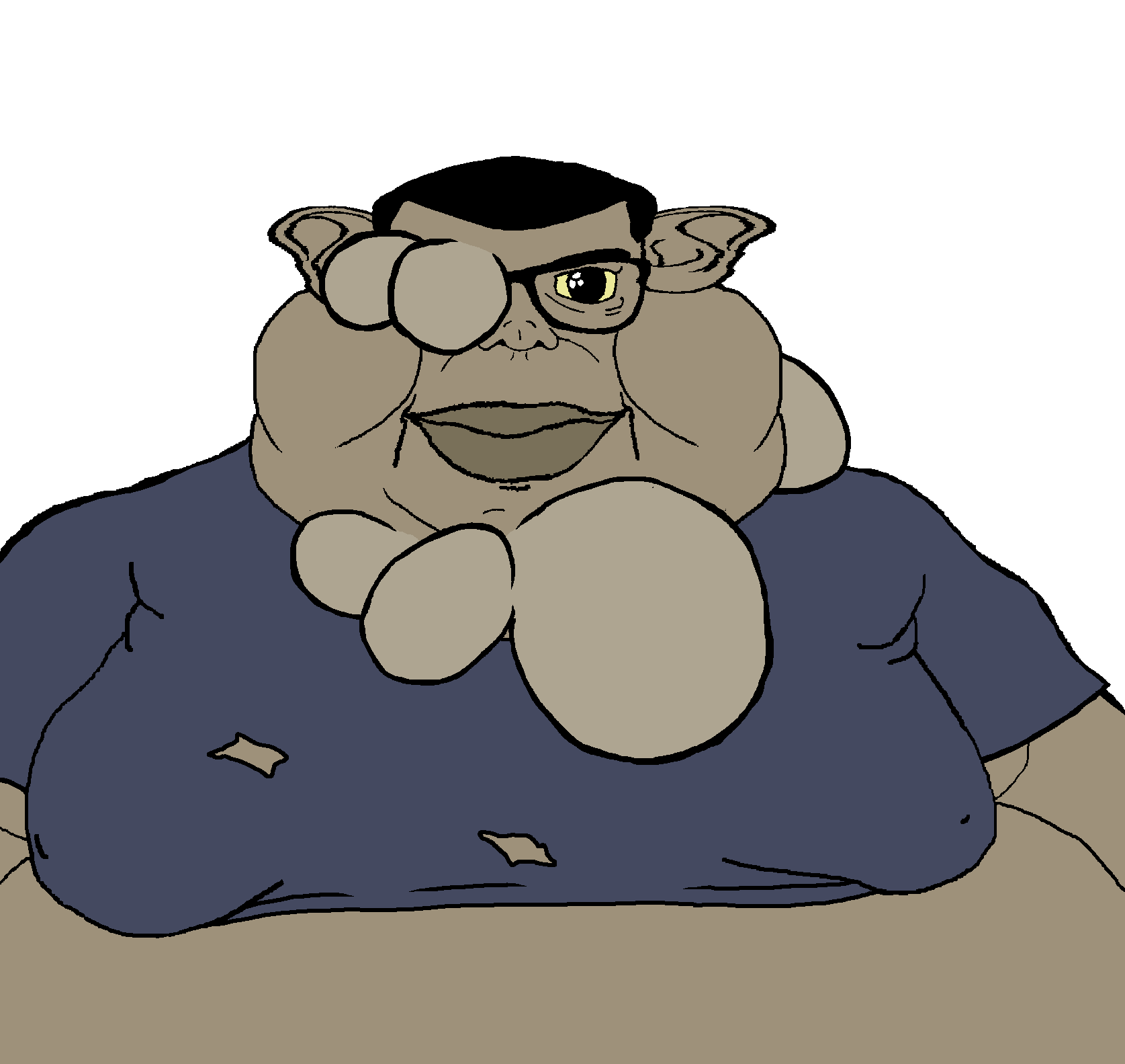 tillkrannies, boomer (left 4 dead), brandon, meximutt, branigger, big lips, black hair, boil, closed mouth, clothes