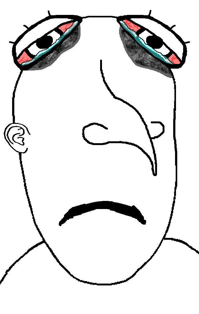 vlodson, nigger anal tonguing, aliased, big nose, bloodshot eyes, closed mouth, crying, ear, eyebags, eyelashes