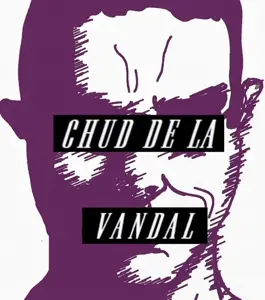 chudjak, chudjak front, bushy eyebrows, byron de la vandal, front view, glasses, hair, looking at you, parody, purple