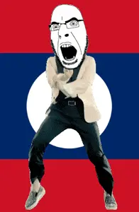 cobson, angry, animated, country, dance, flag, gangnam style, glasses, laos, open mouth