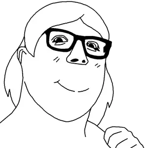 female hot sauce smile.png