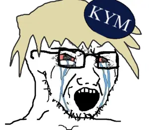 soyak, badge, blonde hair, bloodshot eyes, clothes, crying, glasses, hair, knowyourmeme, necktie