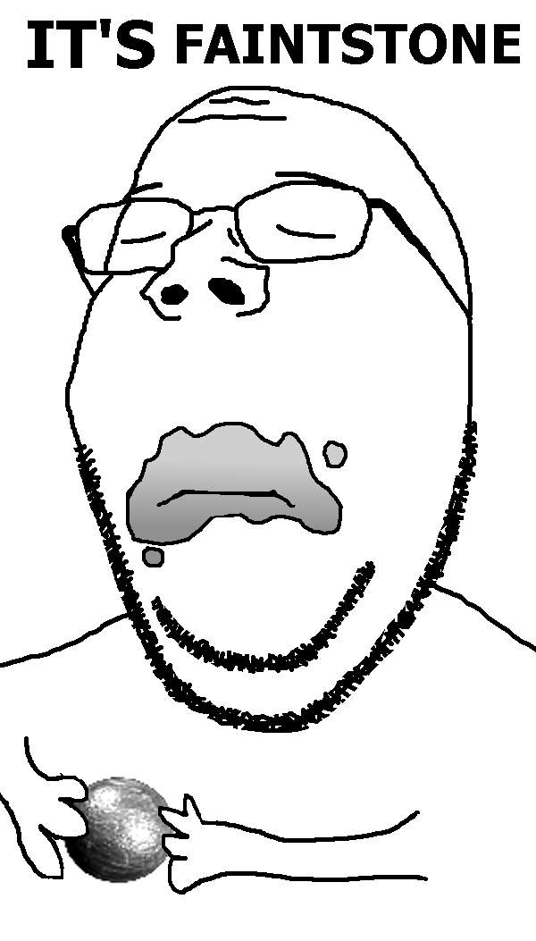 gapejak, wholesome soyjak, its over, arm, bald, chin, closed eyes, closed mouth, demons souls, double chin
