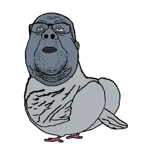 fat reaction soyjak pigeon.png