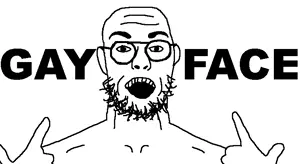 gayface, face, gay, nuvariant, pointing, text, thumbnail, youtube, youtube thumbnail