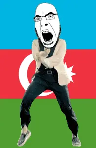 cobson, angry, animated, azerbaijan, country, dance, flag, gangnam style, glasses, open mouth