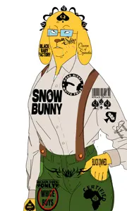 204354 - soybooru.com - animal anthro bald clothes dog ear female femjanny femjanny forehead_lines furry glasses janny janny jannyplier joon markiplier overalls snout soyjak stubble transparent_background yellow yellow_.png