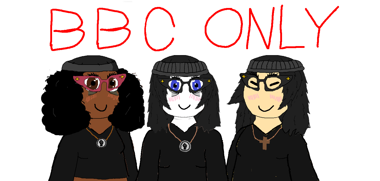 soychang, soyniqua, soytan, spadeson, 3soyjaks, black shirt, blacked, blm logo, blush, brown skin