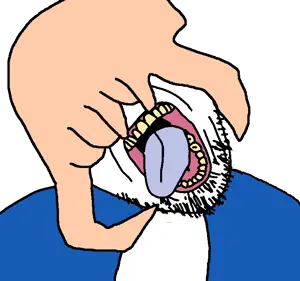 glasses hanging open_mouth rope soyjak stubble  template tongue transparent variant_gapejak_front headcrab video_game half_life.png