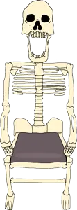 nigga skeleton chair.png