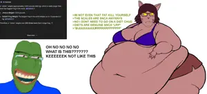 niko (oneshot), pepe, cobson, feraljak, female feraljak, nucob, femjak, oh my god she is so attractive, 2soyjaks, amphibian