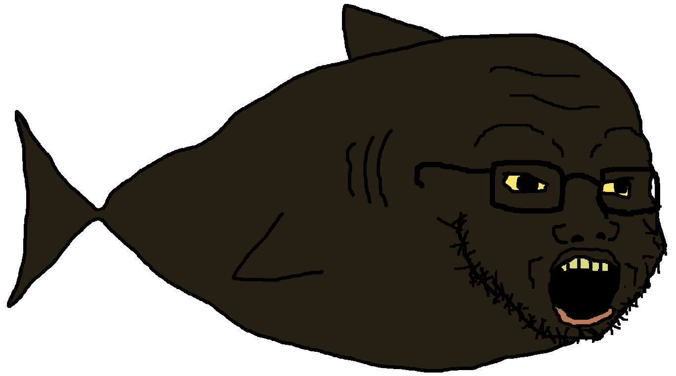 soyak, negro soyak, fishjak, animal, bald, big lips, black skin, fin, fish, forehead lines
