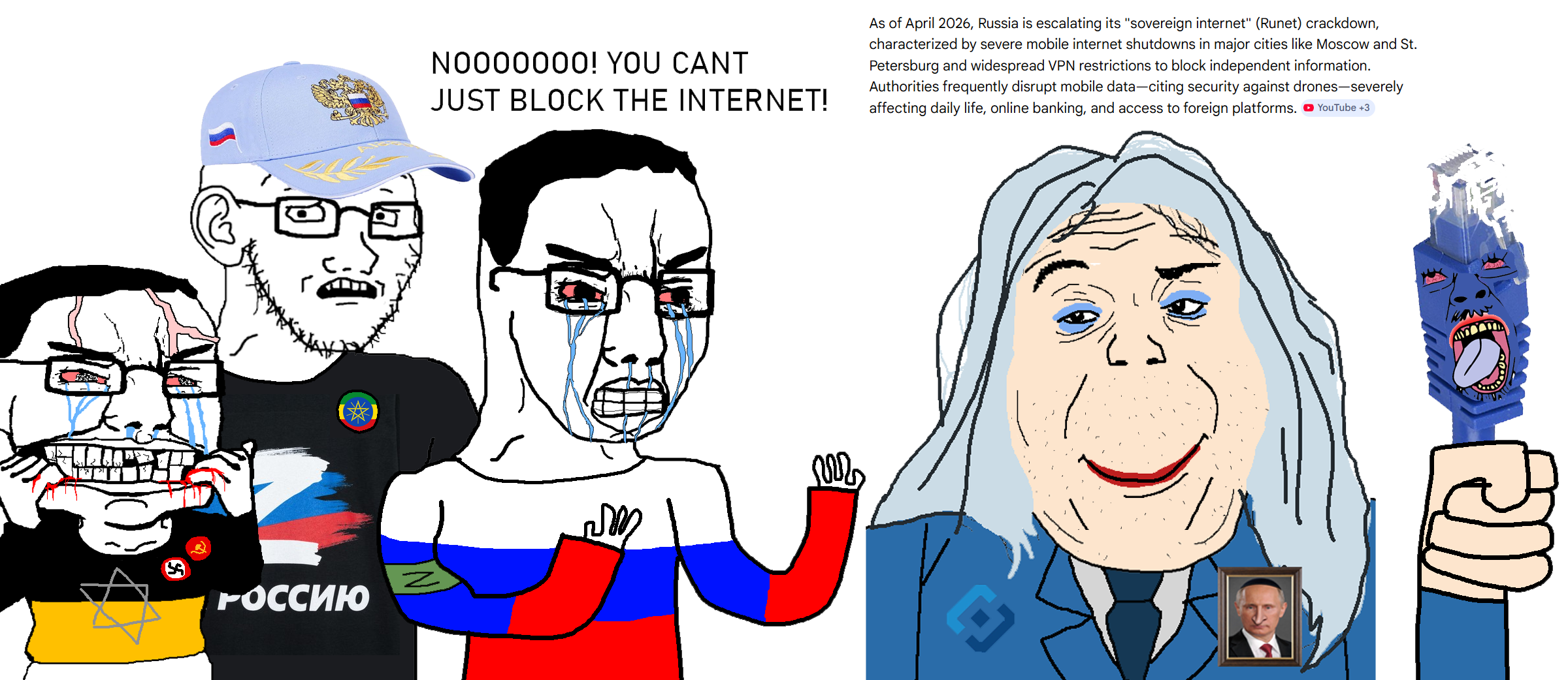 alicia, chudjak, soyak, big-boy, soyak (concerned), arms, communism, concerned, crying, ear