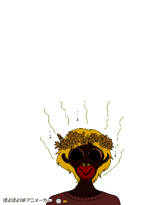 cobson, derpson, female cobson, femjak, slopjak, animated, big red lips, blonde hair, bloodshot eyes, bow