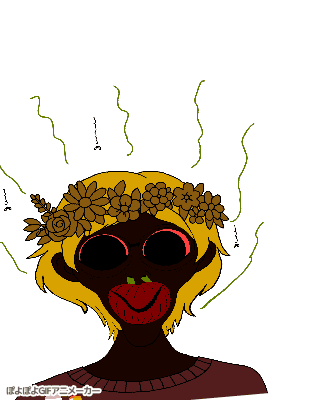 cobson, derpson, female cobson, femjak, slopjak, animated, big red lips, blonde hair, bloodshot eyes, bow