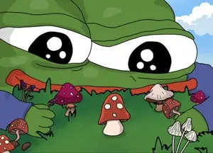 pepe, amphibian, animal, big lips, frog, grass, green skin, lips, looking down, mushroom