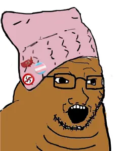 soyak, slopjak, beanie, brown skin, brown troonjak, chin, clothes, communism, double chin, fat