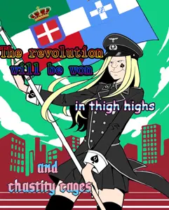 meximutt, mexiaryan, anime, bbc slut, blonde hair, chastity cage, chastity cages, coat of arms, fag, female