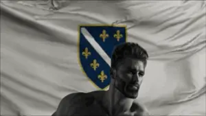 gigachad, bosnia, coat of arms, flag, olgol
