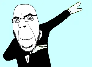 cobson, alternate, animated, arm, clothes, dab, glasses, hands, necktie, open mouth