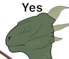yes chad, animal, argonian, argonian chad, bald, closed mouth, elder scrolls, green skin, horns, lizard