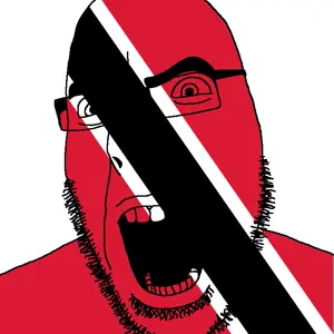 cobson, angry, country, flag, glasses, open mouth, soyjak, stubble, trinidad and tobago, trinidad and tobago