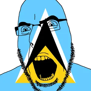 cobson, angry, country, flag, glasses, open mouth, saint lucia, soyjak, stubble, saint lucia