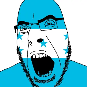cobson, angry, country, flag, glasses, honduras, open mouth, soyjak, star, stubble