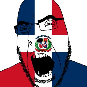 cobson, angry, book, country, cross, dominican republic, flag, glasses, open mouth, shield