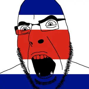 cobson, angry, costa rica, country, flag, glasses, open mouth, soyjak, stubble, costa rica