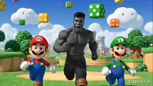 mario luigi and giga enter the 'party portal.mp4