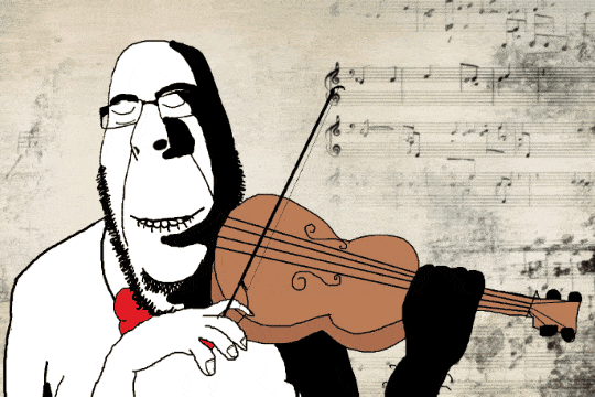 rapeson, cobson, hornyson, rapeson, animated, background, bald, biting lip, bow tie, breasts