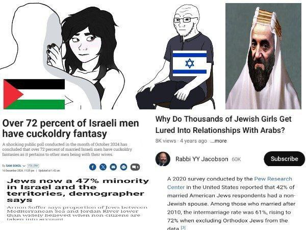 female wojak, wojak, soyak, arab, bald, beard, black hair, chair, closed mouth, clothes