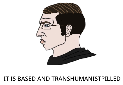 yes chad, it's based and christpilled, chin, closed mouth, dark brown hair, ear, glasses, gray eyes, hair, julian huxley