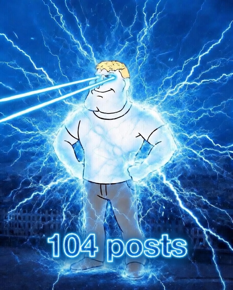 meximutt, mexiaryan, 104, aryan beast, blonde hair, blue background, blue eyes, blue hair, closed, closed mouth