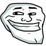 trollface, chad, hunk, open mouth, sexy, smile, strong jawline, teeth