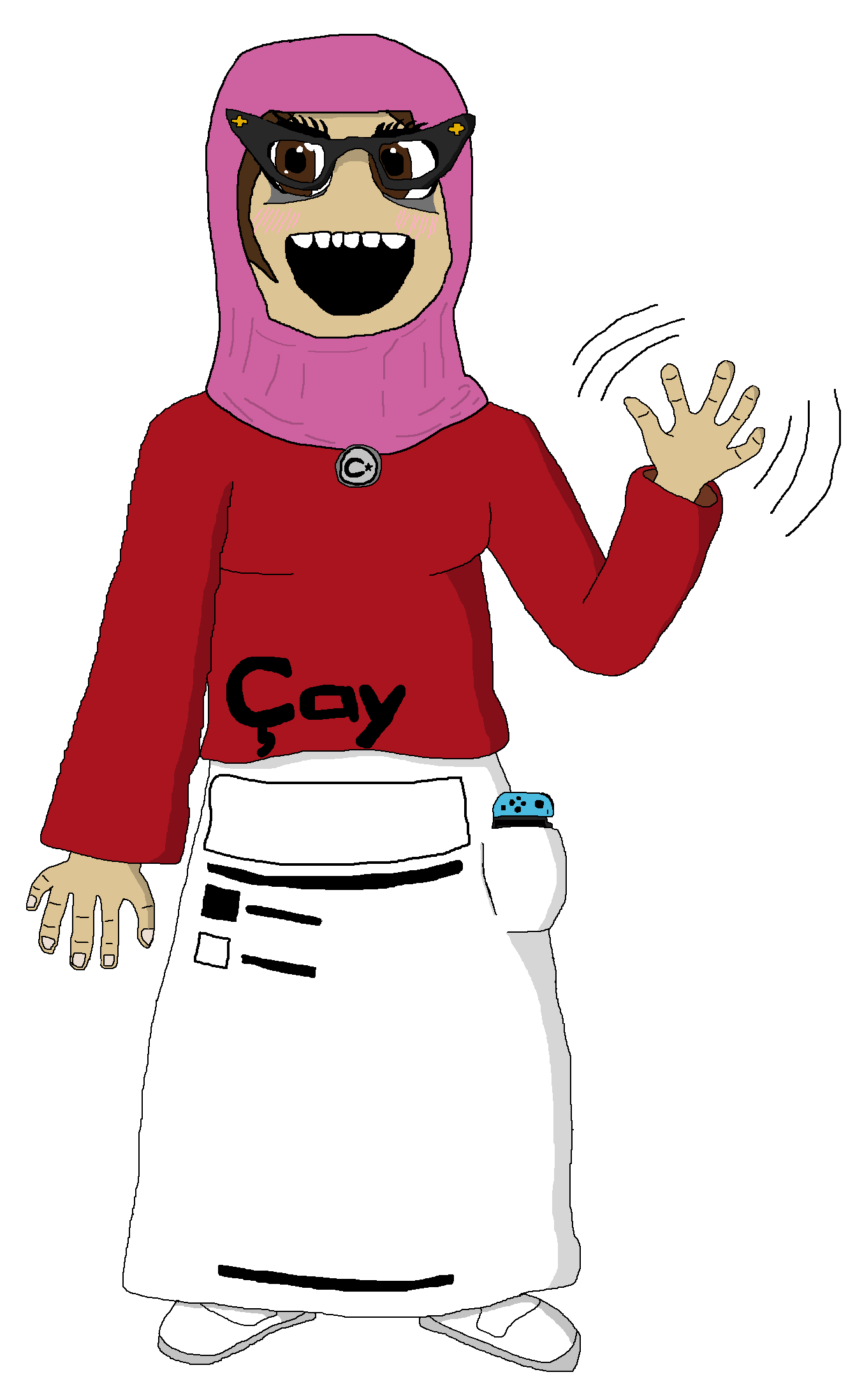 puertorican, soytan, /int/ (soyjak.party), beige skin, çay, çaykur, glasses, hijab, hijabi, islam