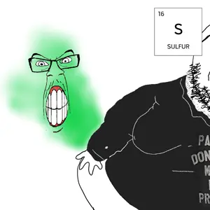 feraljak, gapejak, 2soyjaks, angry, chemistry, clenched teeth, clothes, element, fart, fat