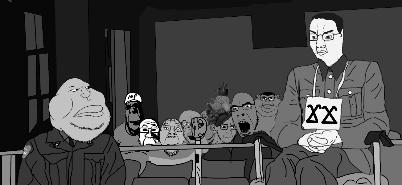 groyper, pepe, rapeson, chudjak, cobson, darkiplier, impish soyak ears, meximutt, hornyson, rapeson