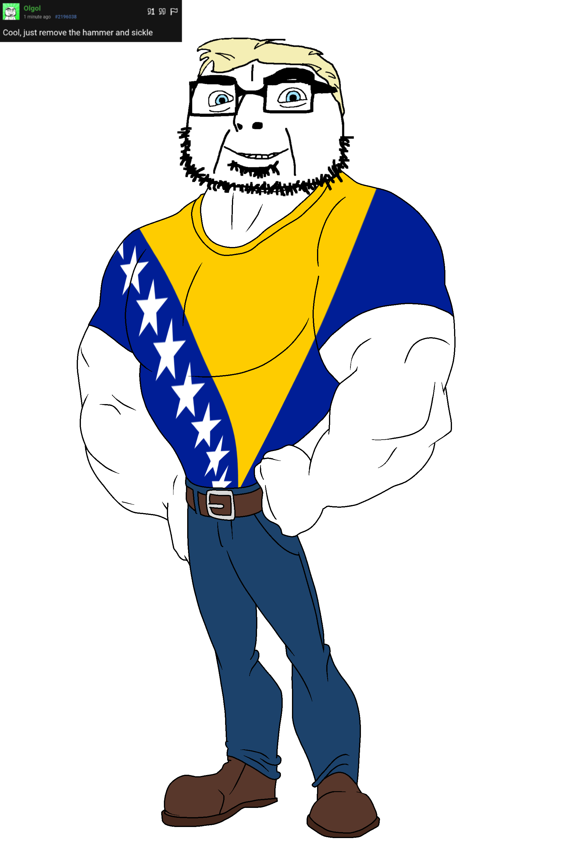 cobson, olgolaryan, olgolstein, aryan, aryan soyjaks, proud olgolians, a10 eyes, beard, belt, belt buckle